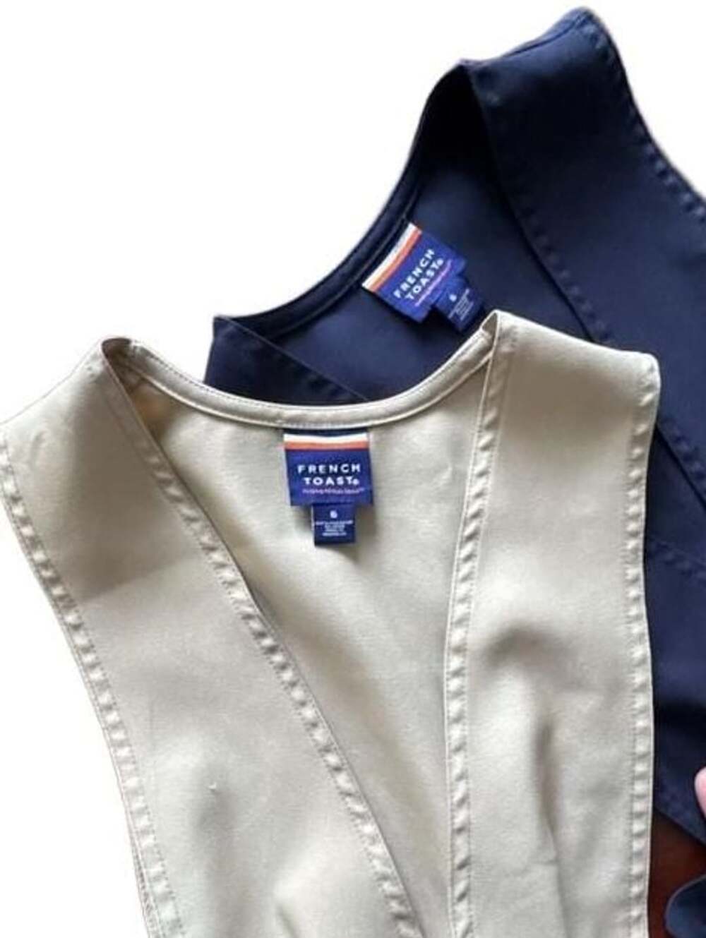 French Toast Girls Size 6 School Uniform Jumper Dress Lot of 2 Navy & Khaki